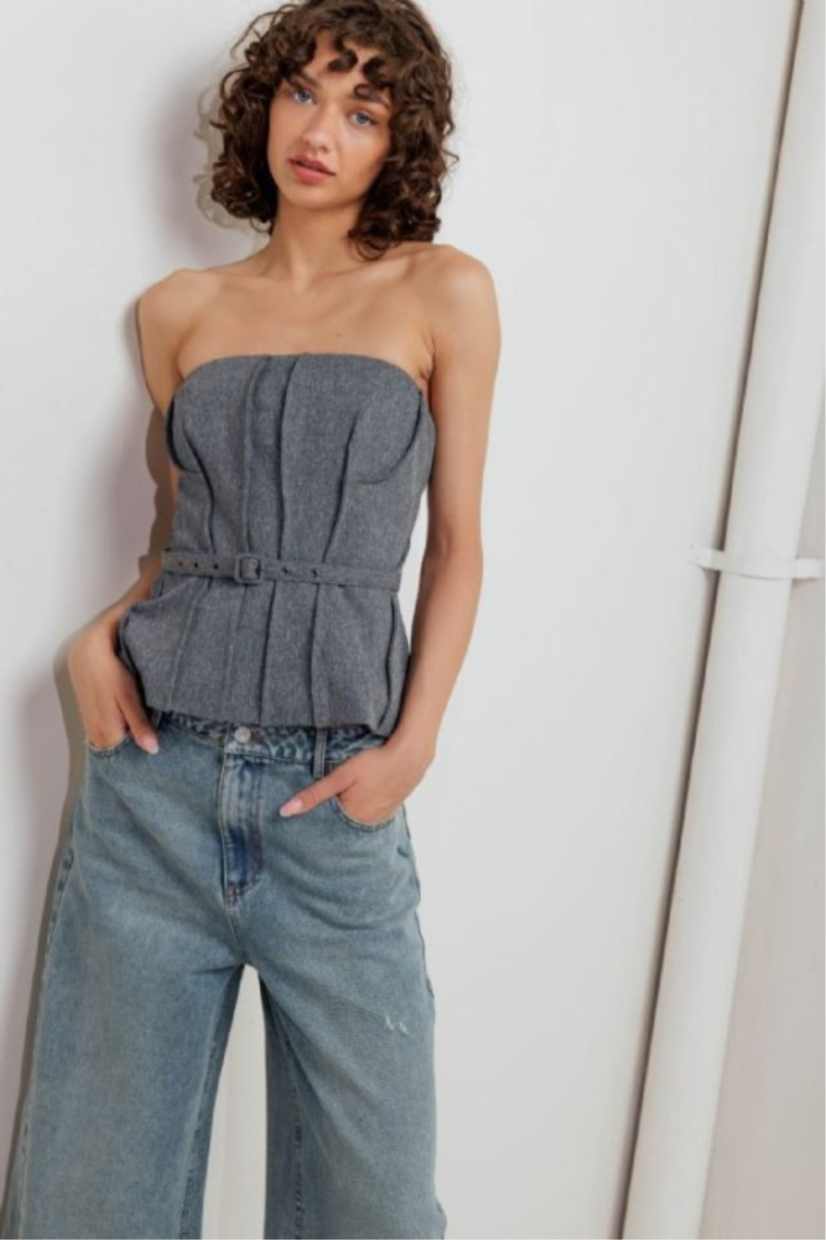 Solid Woven Tube Top