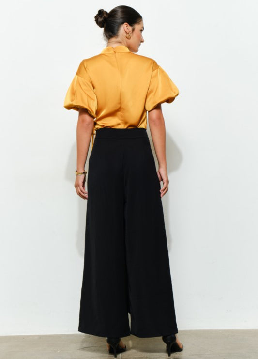 Blusa Satinada Mustard