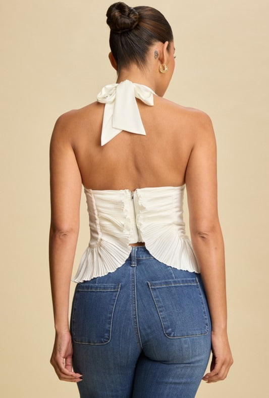 Peyton Pleated Top