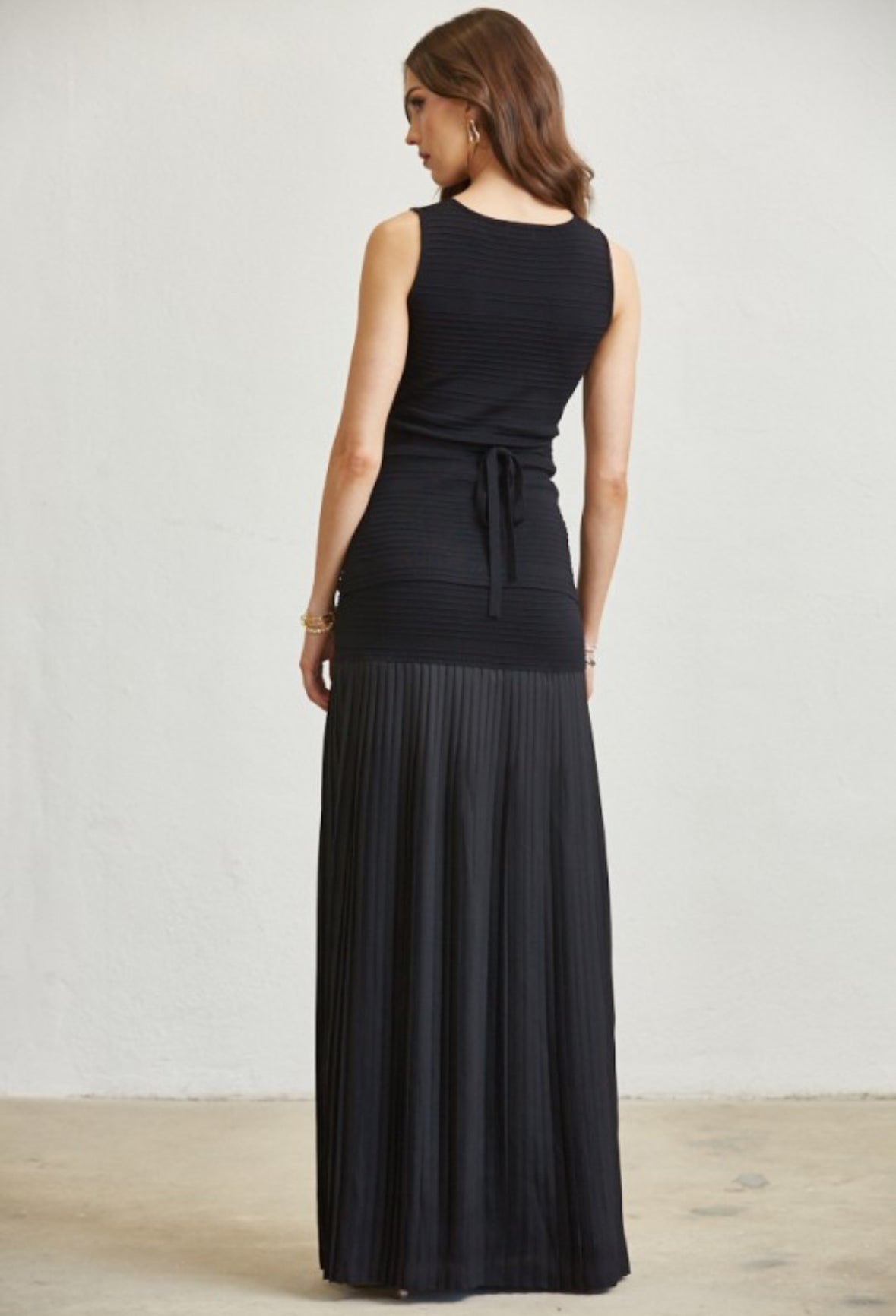 Vest Top Pleated Skirt Set